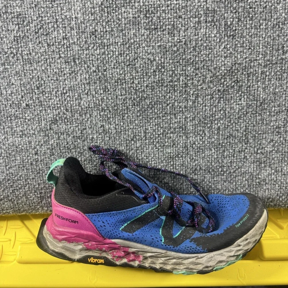 New Balance Fresh Foam Hierro Shoes Womens 10 Blue Pink Trail Running Vibram